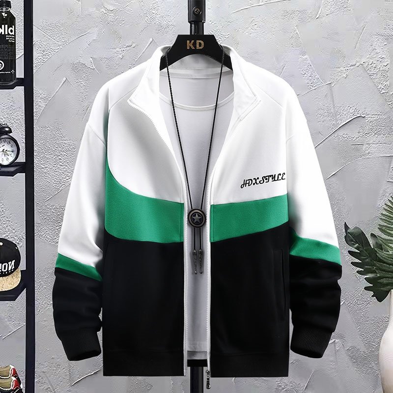 71919-P55卫衣男士外套2023新款春秋季ins潮牌开衫立领男装秋冬，男装卫衣，电商D310（原电商305）