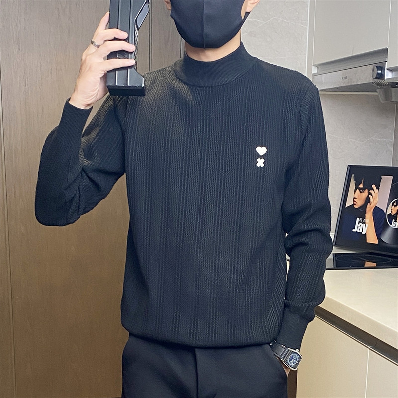 5303-特P55男士韩版修身毛衣秋冬季韩版半高领打底线衣针织衫男款,男装针织衫/毛衣,电商D310B