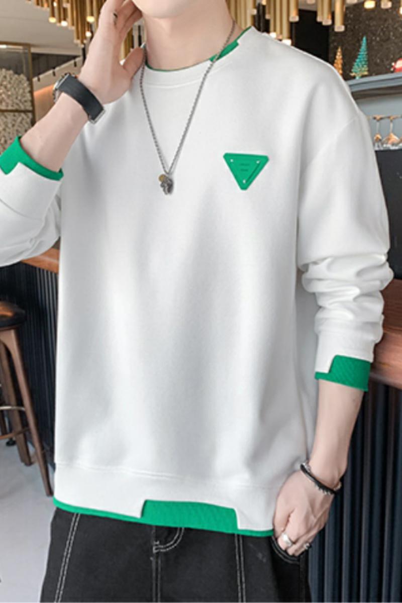 71561-P45长袖t恤男士春秋季潮牌衣服宽松套头卫衣男装春秋款上衣,男装卫衣,电商D310（原电商305）