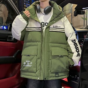 79011-特P258羽绒服男冬季连帽新款时尚潮流休闲宽松保暖外套图片