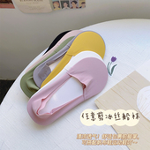 短袜乐福鞋 春夏季 浅口隐形冰丝船袜硅胶防滑不掉跟袜子女薄款 搭配