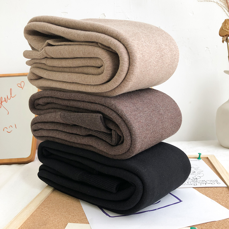 保暖秋冬加绒连裤袜奶咖色外穿