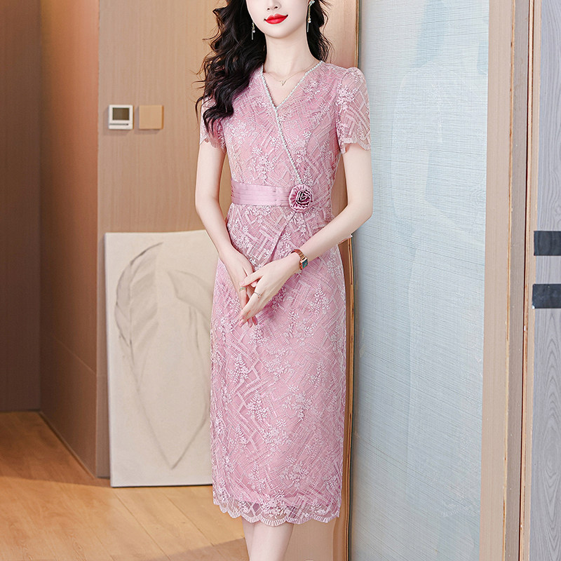 卖爆了苏雅玉喜婆婆婚宴装新款喜妈妈礼服国风新中式连衣裙日常穿图片