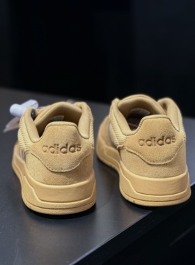 Adidas/阿迪达斯2026秋冬款男子黄色系带复古耐磨低帮板鞋KJ6984