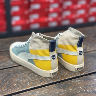 Puma彪马男子舒适春夏中低帮撞色复古时尚小众休闲帆布板鞋399317
