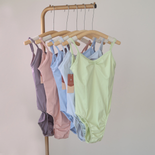 艺考舞蹈服芭蕾舞练功服成人女体操服吊带连体服舞蹈形体服基训服