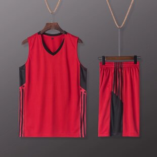 爆款双口袋篮球服套装定制印字儿童球衣小学生粉色橙色队服比赛服