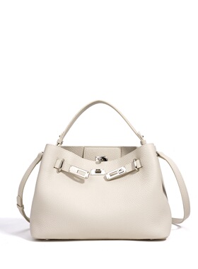 头层牛皮托特包包女通勤百搭手提水桶包大容量真皮单肩斜挎子母包