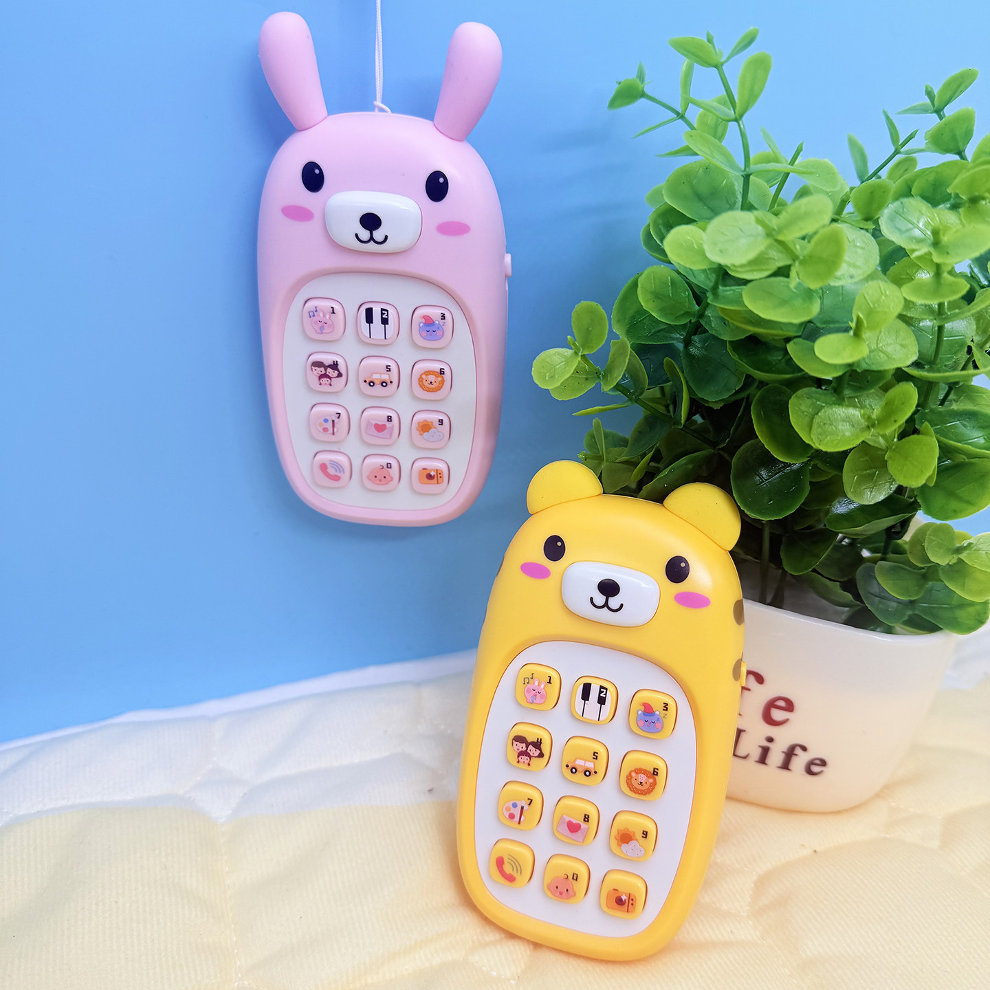 儿童益智早教玩具0一1岁男孩女孩宝宝音乐手机仿真电话婴儿可啃咬