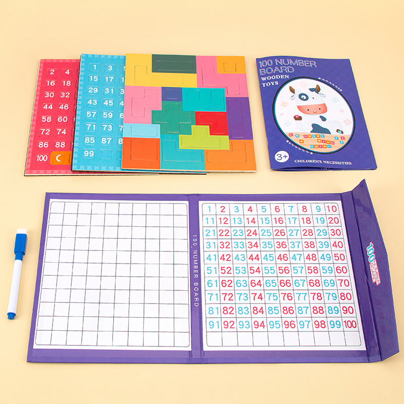 磁性百数板一本多玩法反复使用