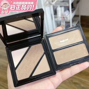 jill leen修容盘双色哑光高光粉饼三色发际线阴影鼻侧影平替omega