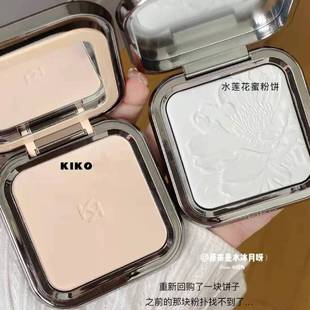 cr15 kiko粉饼干湿两用防晒控油定妆持久遮瑕防水干皮粉扑补妆正品