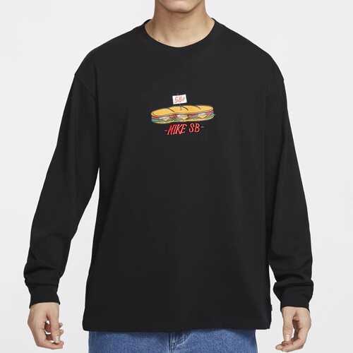 Nikesb耐克男子滑板长袖T恤纯棉