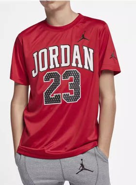 Nike耐克air Jordan23号大童篮球短袖T恤速干排汗透气HA4950-678