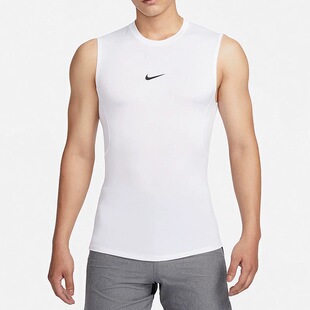 Nike Pro耐克男紧身背心无袖速干透气健身训练跑步弹力FB7915-100