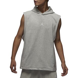 Nike air jordan耐克卫衣男无袖连帽套头衫速干修身潮DZ0572-050