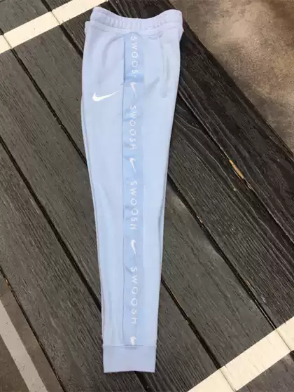 Nike Boys' Athletic Pants with Multiple Swoosh Logos, Quick-Dry, Tapered Leg, Casual Slim Fit DA0771-436