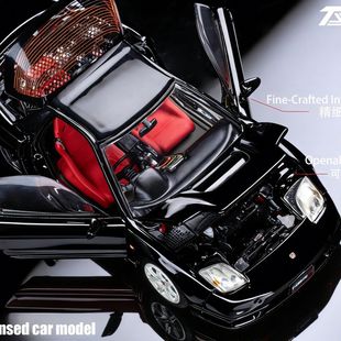 本田NSX NA2 TopArt 正版 金属黑 授权全开合金汽车模型