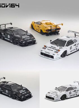 Vision 1:64 兰博基尼 康塔什LP500 宽体可翻灯 合金汽车模型