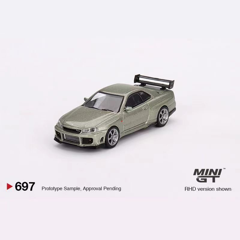 MINIGT 1:64 #697 Nissan Skyline 尼桑GTR R34 合金汽车模型