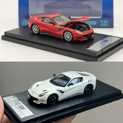 SH  1/64 法拉利F12 TDF 标红 可开盖 合金汽车模型收藏