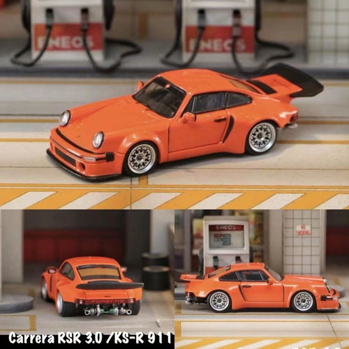 SW 1:64 保时捷 KS-R 911 橙色 Carrera RSR 3.0 合金汽车模型