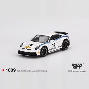 MINIGT 1:64 保时捷911 Dakar 白色 1974达喀尔 合金汽车模型1009