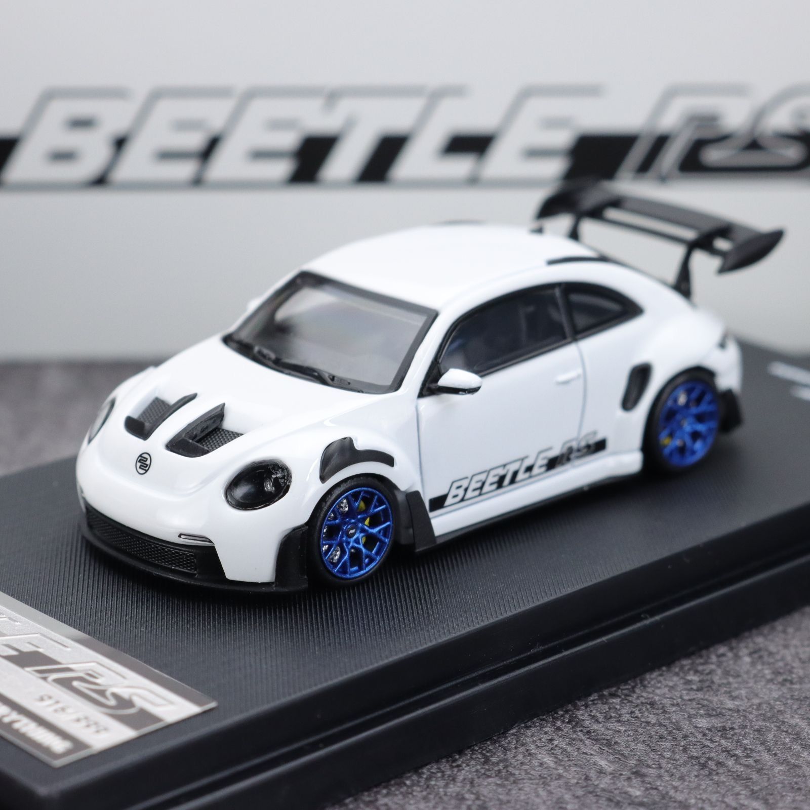 PSC车舍TM 1:64 大众甲壳虫RS 保时捷Beetle 合金汽车模型收藏