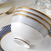 碗10个装 家用骨瓷米饭碗4.5英寸小号面碗防烫汤碗简约碗具套装