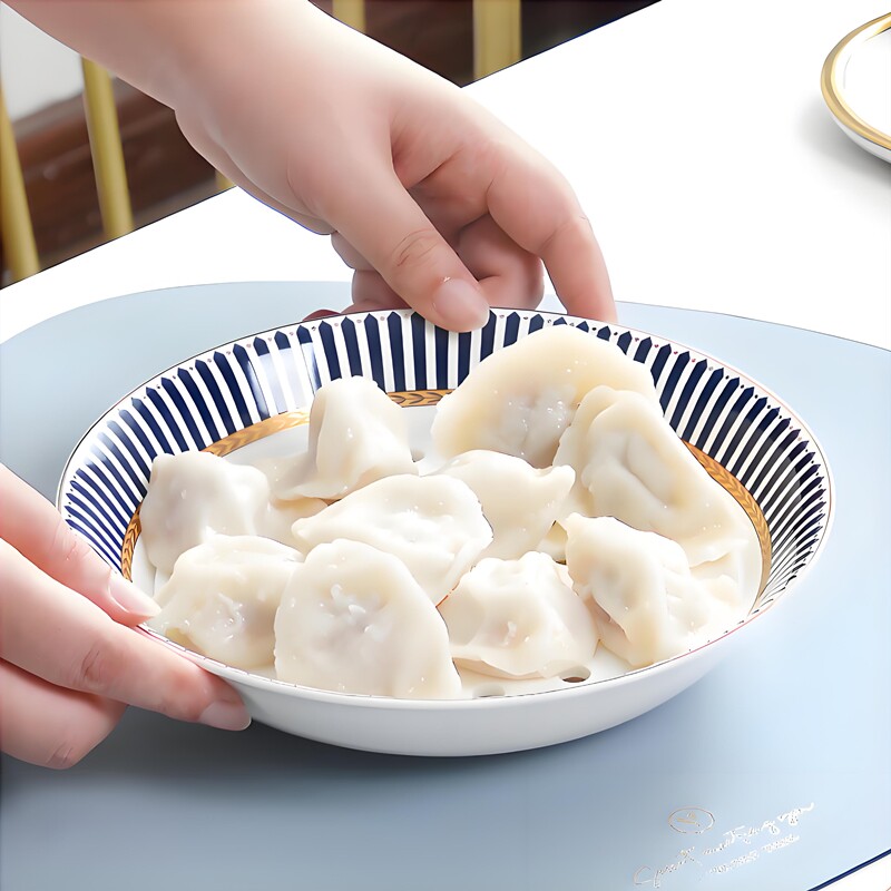 骨瓷双层饺子盘8-10英寸