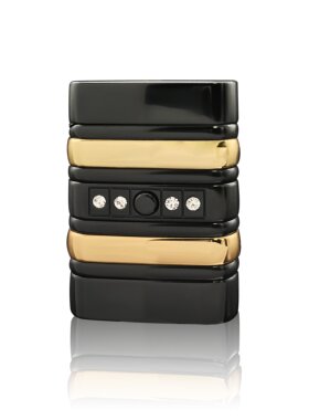 晨龙新款镶钻充气电池触摸感应打火机金属防风红色火焰定制刻字潮