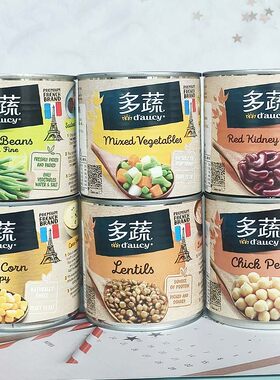 多蔬鹰嘴豆红豆甜玉米蔬菜罐头