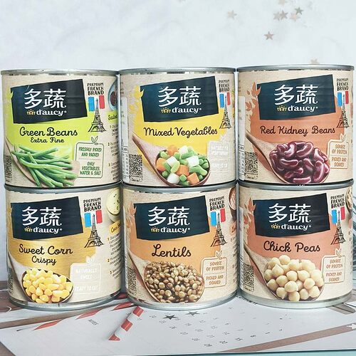 多蔬鹰嘴豆红豆甜玉米蔬菜罐头