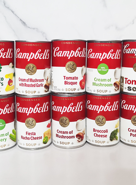 特价美国Campbell's Soup金宝汤番茄速食汤奶油奶酪忌廉蘑菇切达
