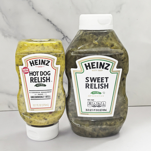 Hot Relish Dog Sweet 美国亨氏黄瓜酱汉堡青瓜热狗泡菜酱Heinz