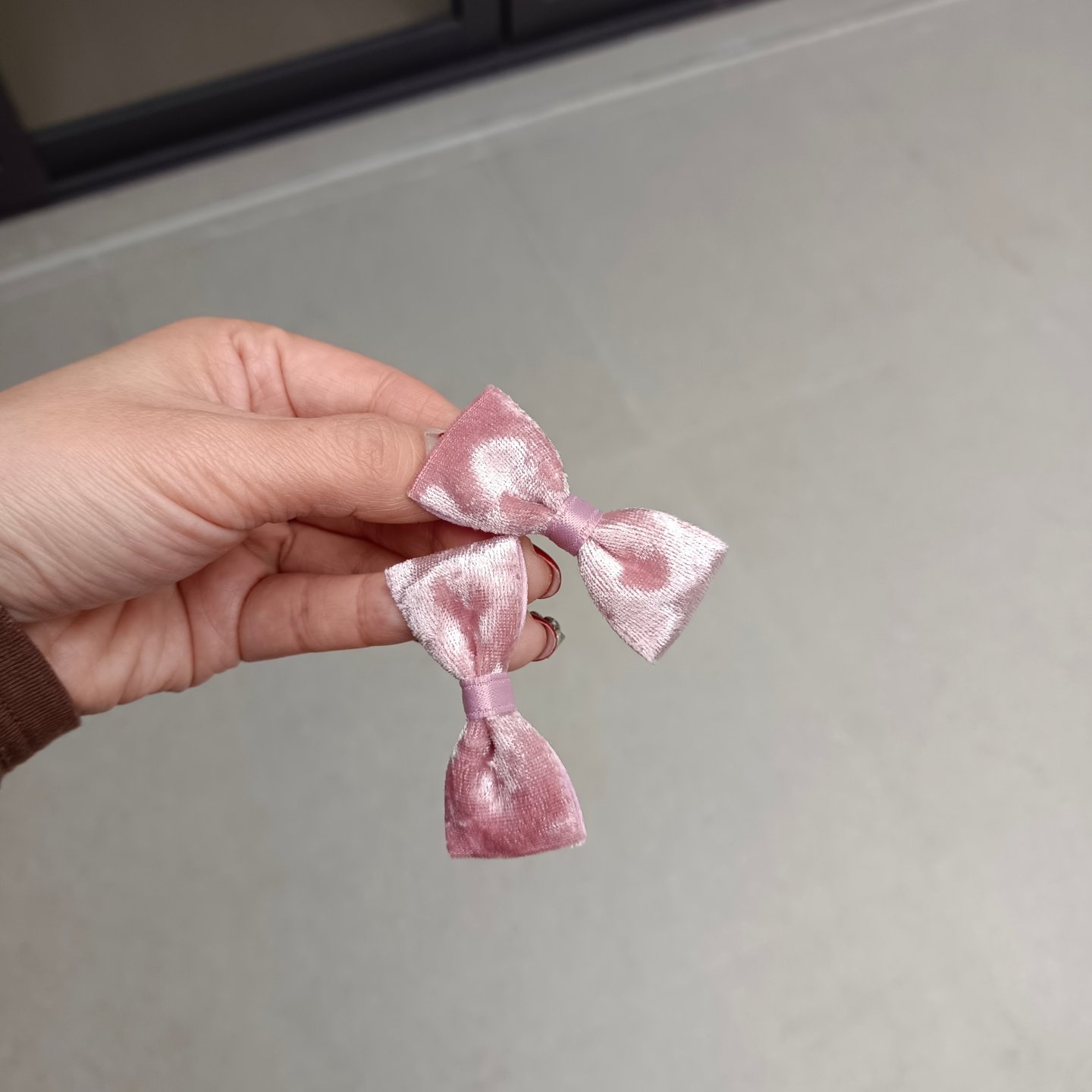 秋冬款甜美简单儿童发夹粉色丝绒小蝴蝶结对夹边夹刘海夹鸭嘴夹,饰品/流行首饰/时尚饰品新,发饰,淘宝优惠券,粉丝福利购,淘宝优惠卷