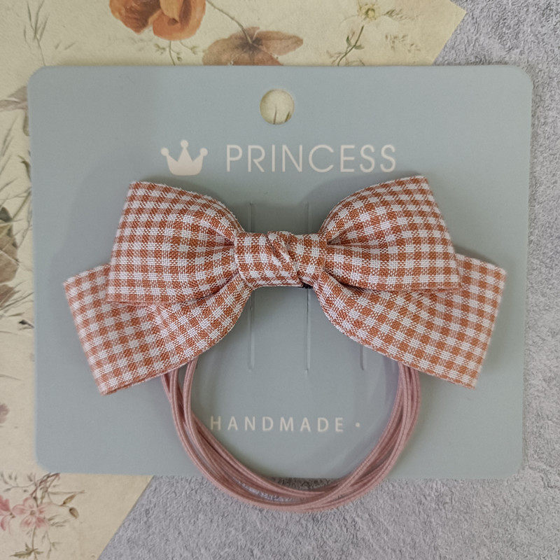 学院风韩式高弹多股头绳粉色格子布艺蝴蝶结扎发橡皮筋发圈发绳,饰品/流行首饰/时尚饰品新,发饰,淘宝优惠券,粉丝福利购,淘宝优惠卷