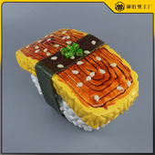 仿真玉子寿司模型海鲜刺身拼盘日料放大手握寿司雕塑摆件假饭团