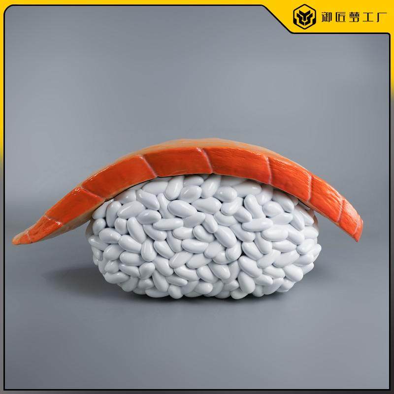 仿真鲷鱼寿司模型手握寿司日式料理放大日料雕塑摆件假饭团道具
