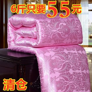 桑丝空调被全棉被芯双人春秋被子夏凉被单人学生宿舍加厚保暖冬被