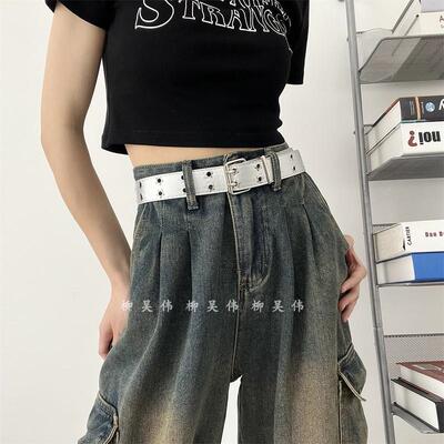 美式复古小众百搭嘻哈皮带女