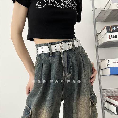 美式复古小众百搭嘻哈皮带女