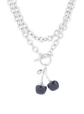 黑色百搭短款ins土酷风锁骨链