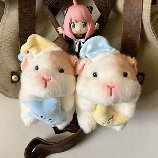 仓鼠入户门门把手保护套儿童卧室门后防撞玩偶可爱防静电高级装饰