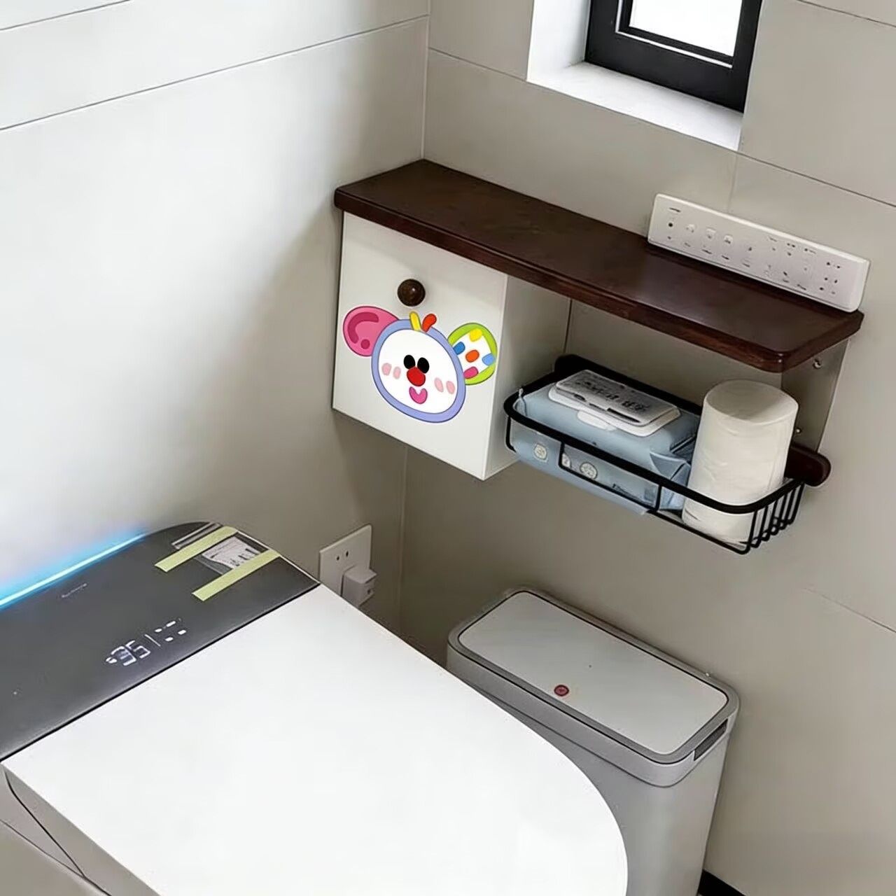 顽皮小狗卫生间置物架纸巾盒厕所厕纸盒姨妈巾收纳盒卷纸架储物柜,家庭/个人清洁工具,浴室角架/置物架,淘宝优惠券,粉丝福利购,淘宝优惠卷