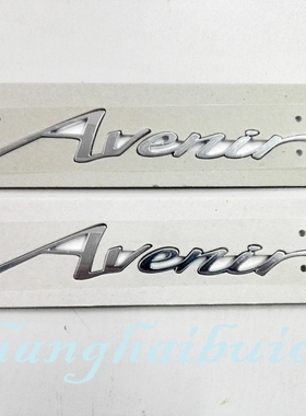 适配别克avenir车标新君越新GL8艾维亚车身字母标后备箱车贴配件