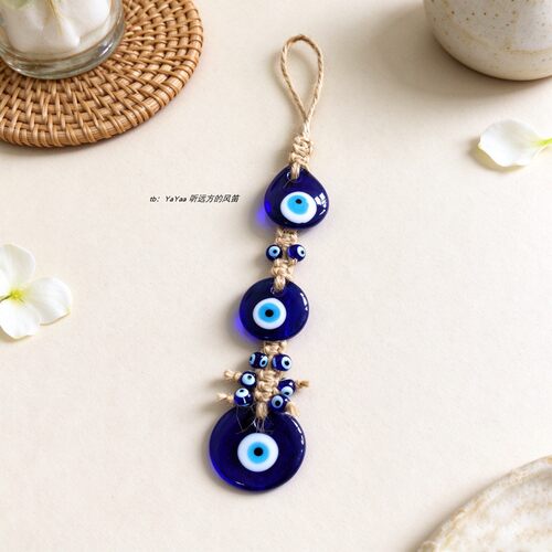 手工编织蓝眼睛挂饰EvilEye