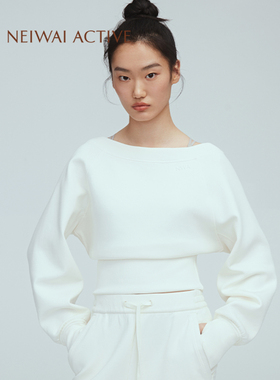 NEIWAI ACTIVE24秋空气棉正反两穿短款卫衣运动NA232SD3401