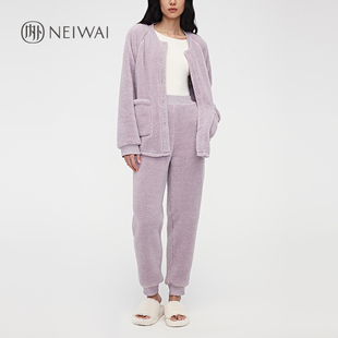 保暖舒适家居服睡衣秋冬季 内外北糕绒家居服套装 NEIWAI232WL5702