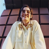 式 针织睡衣 长裤 NEIWAI内外少女绒感衬衫 内搭打底衫 女N212PL1203